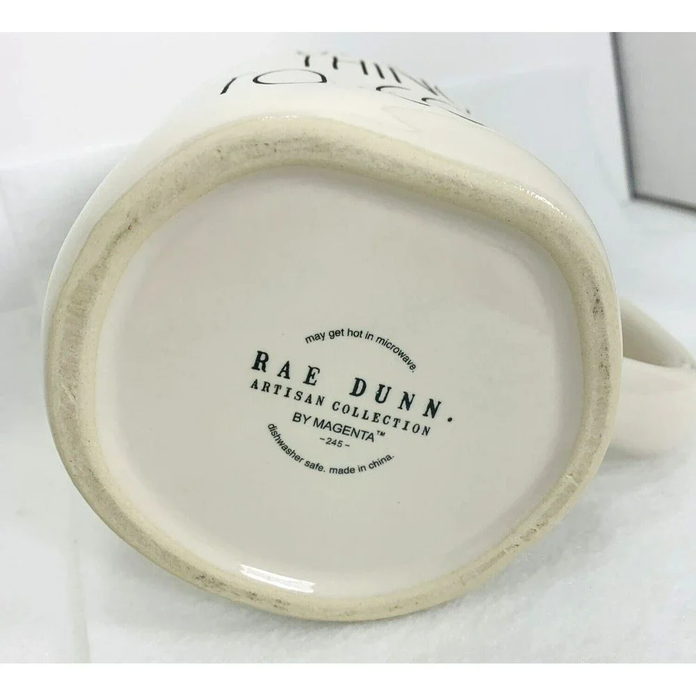 Rae Dunn Good Things to Come Coffee Mug White LL Artisan Collection by Magenta - Picture 8 of 13